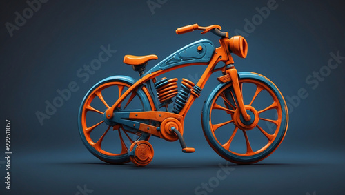 Toy Bicycle Icon