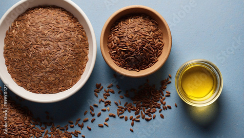 Flaxseed Oil Birdseye View