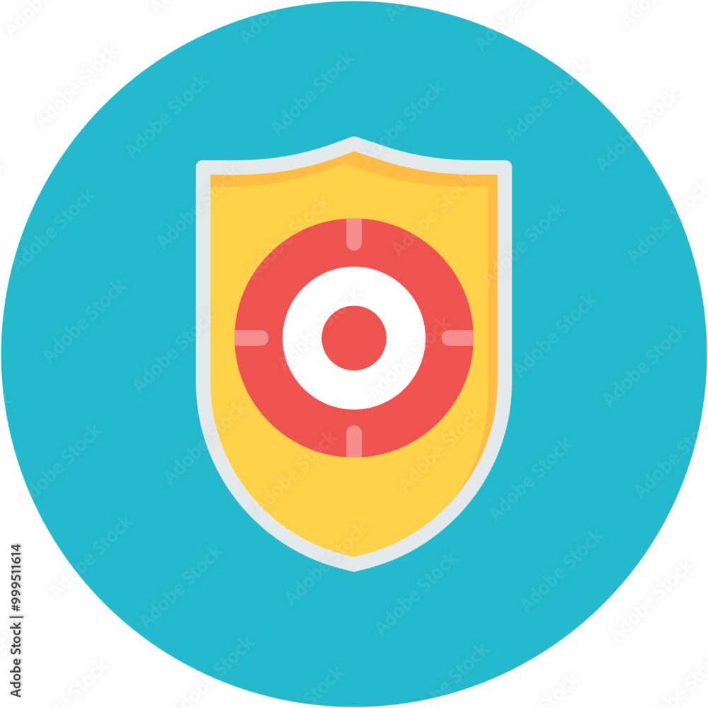 Sheild icon vector image. Can be used for Archery. Sheild icon vector image. Can be used for Archery.