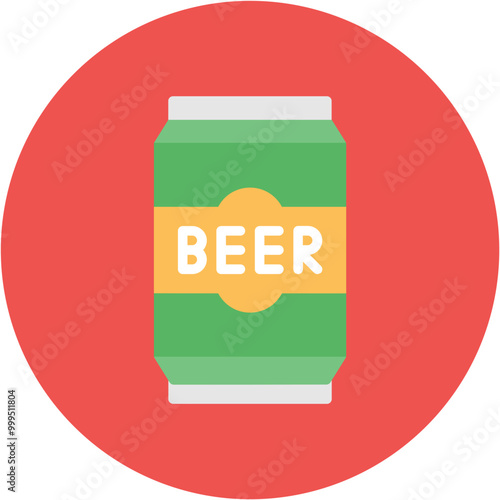 Beer Can I icon vector image. Can be used for Oktoberfest.