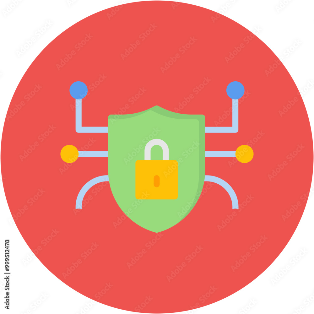 Cyber Security icon vector image. Can be used for Biometrics. Cyber Security icon vector image. Can be used for Biometrics.