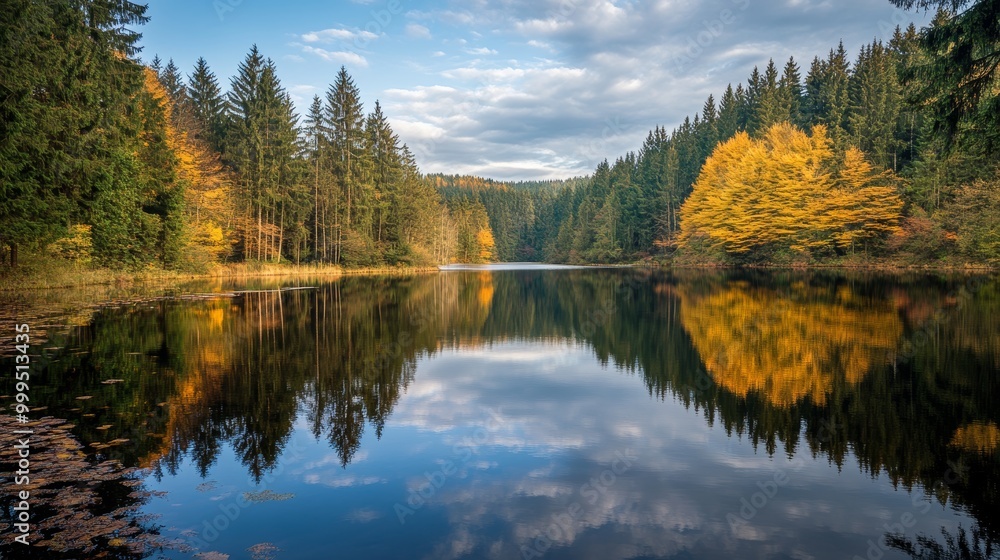 Deine shot of a Lake in the Forest of Germany. Deine shot of a Lake in the Forest of Germany.