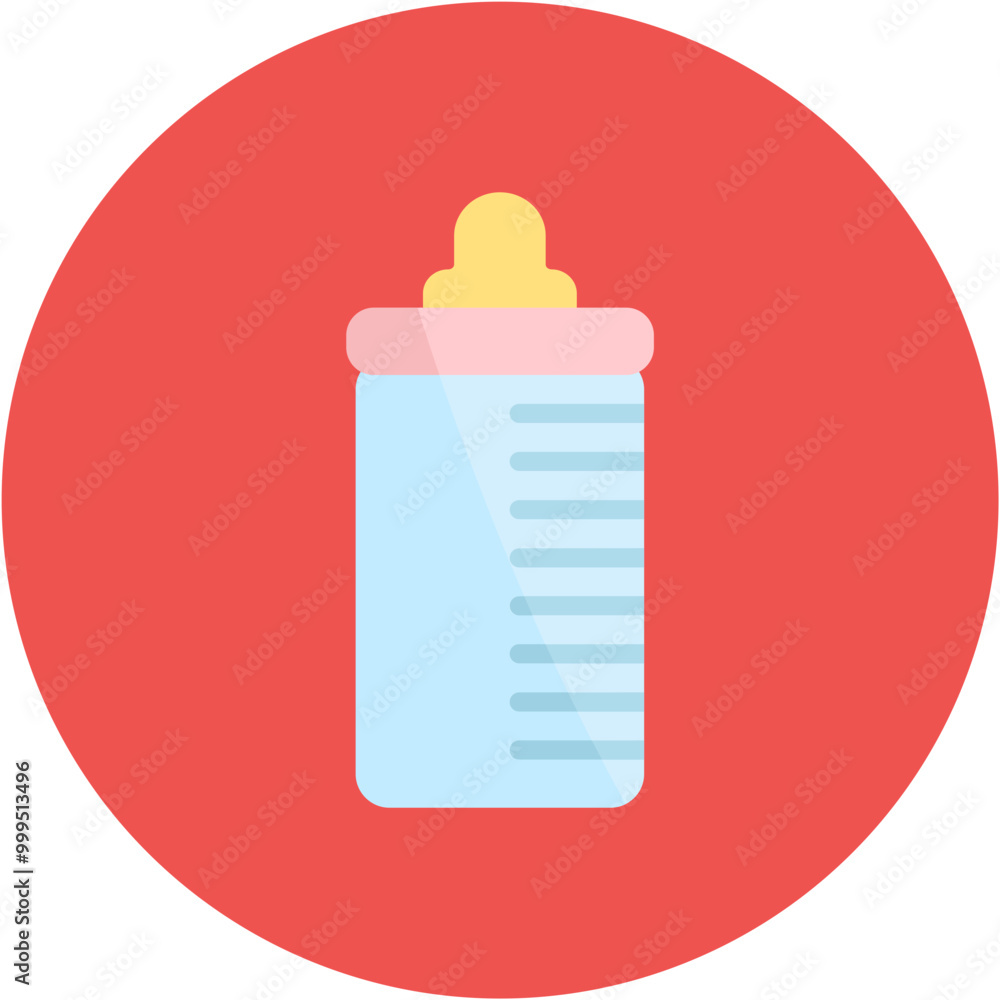 Milk Bottle icon vector image. Can be used for Baby Shower. Milk Bottle icon vector image. Can be used for Baby Shower.