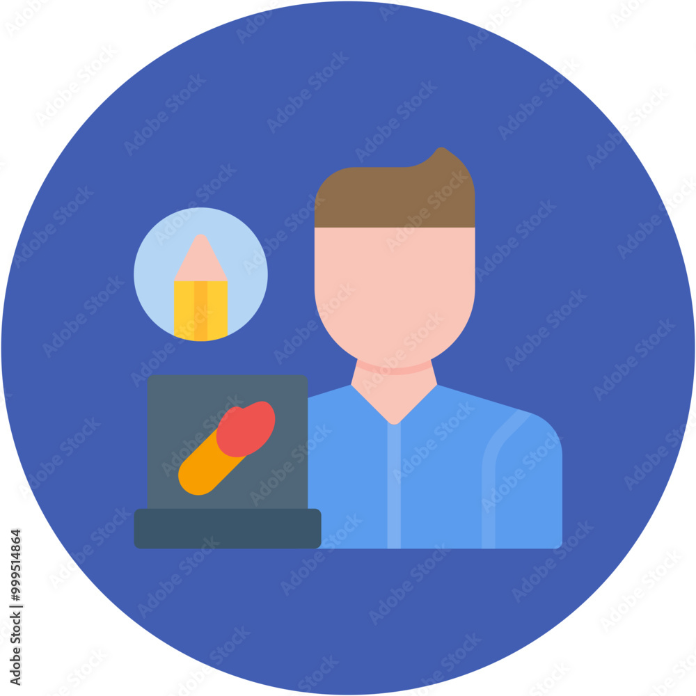 Graphic Designer icon vector image. Can be used for Diversity. Graphic Designer icon vector image. Can be used for Diversity.