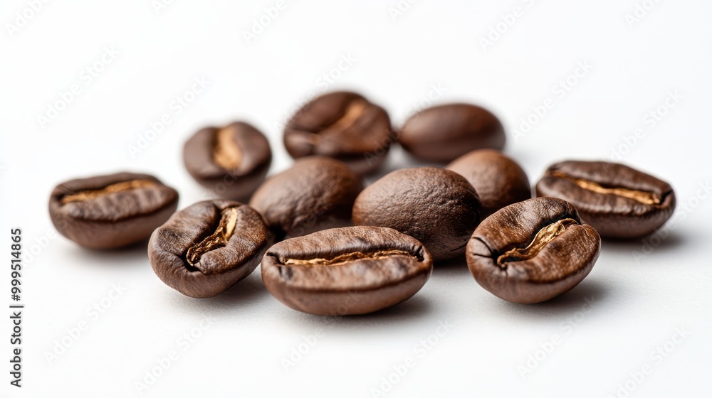 Fototapeta premium The Coffee Beans on Surface