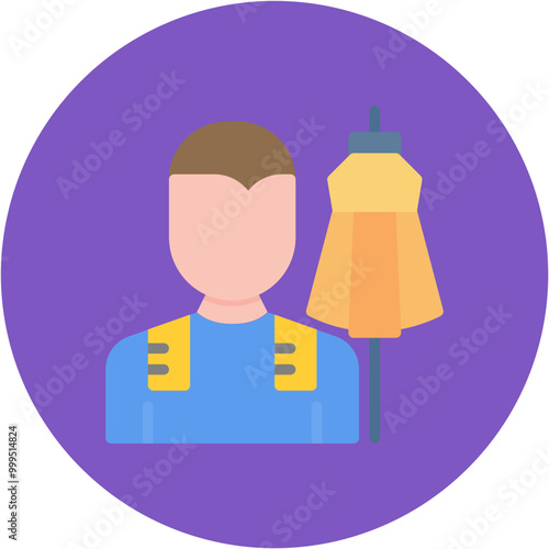 Fashion Designer icon vector image. Can be used for Diversity.