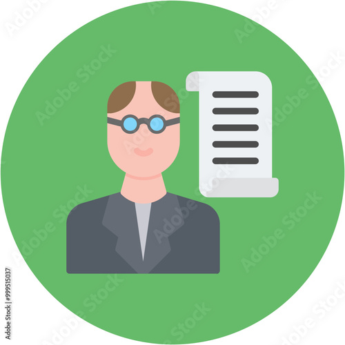 Historian icon vector image. Can be used for Diversity.