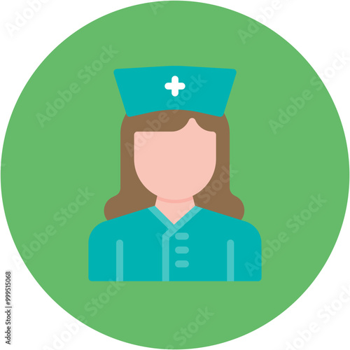 Nurse icon vector image. Can be used for Diversity.