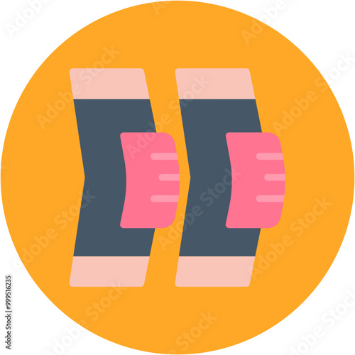 Knee Pad icon vector image. Can be used for Volleyball.