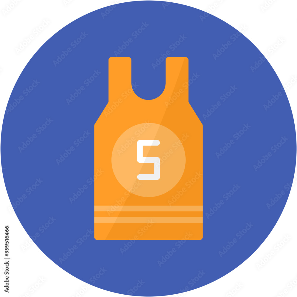 T Shirt icon vector image. Can be used for Volleyball.