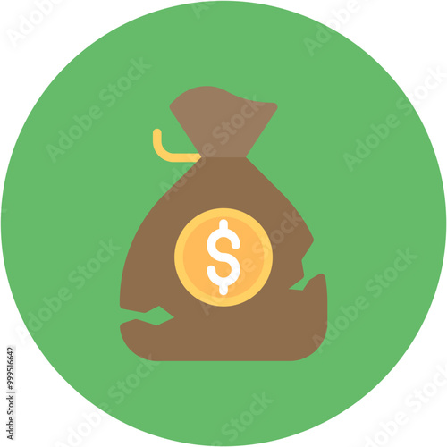Broke icon vector image. Can be used for Casino.