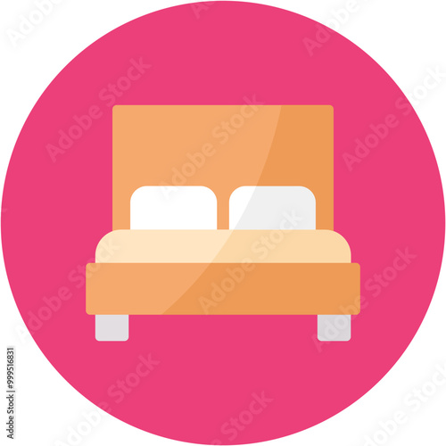 Free Hotel Room icon vector image. Can be used for Casino.