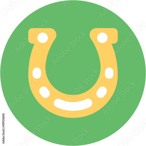 Horseshoe icon vector image. Can be used for Casino.