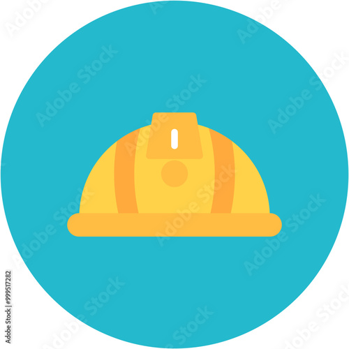 Helmet icon vector image. Can be used for Mettalurgy.