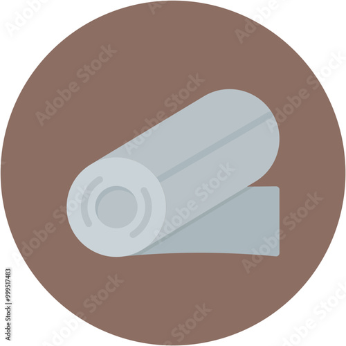 Rolled Steel icon vector image. Can be used for Mettalurgy.