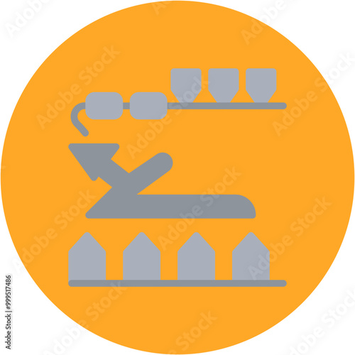 Sinter Plant icon vector image. Can be used for Mettalurgy.
