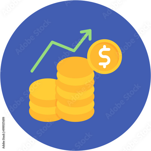 Inflation icon vector image. Can be used for Trading.