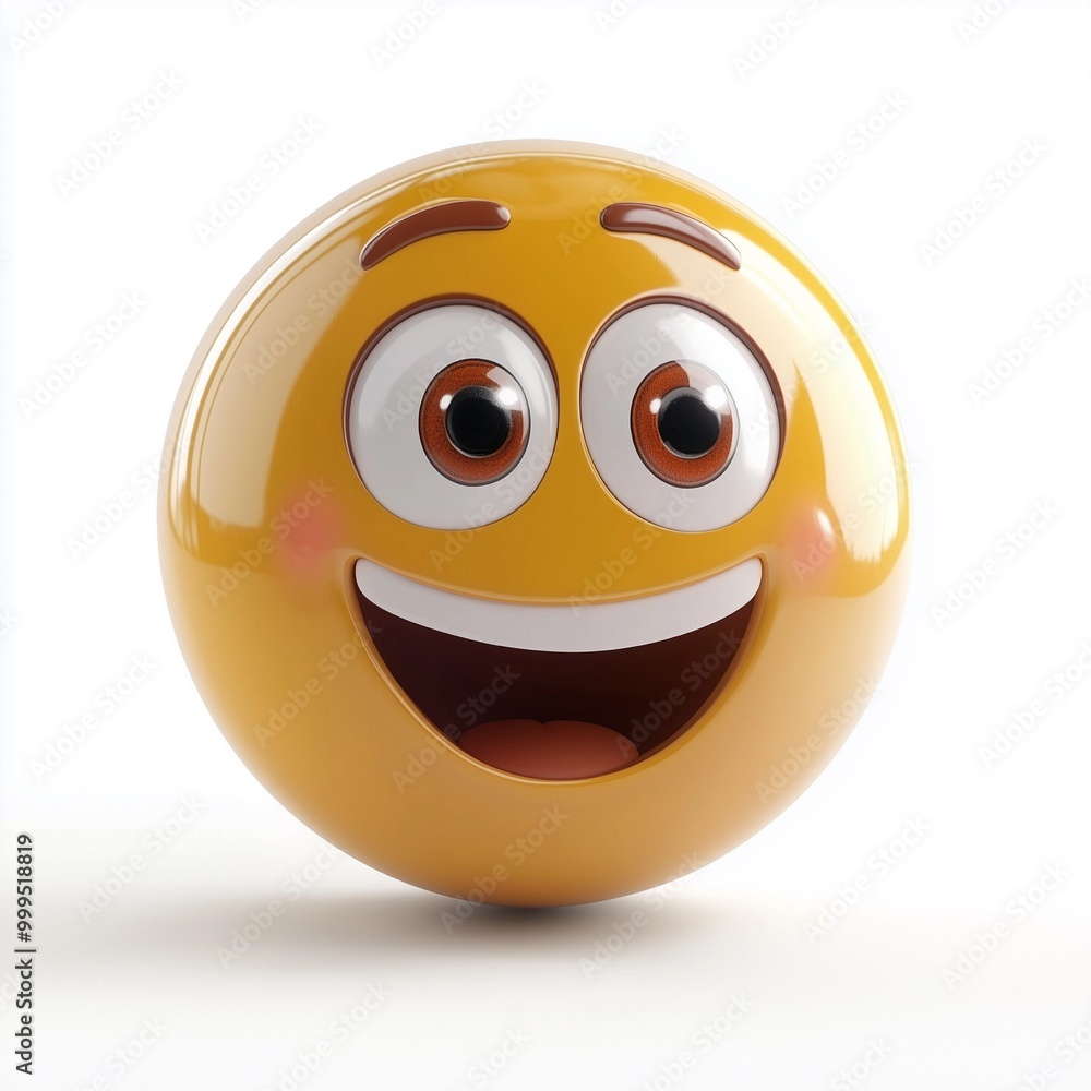 Fototapeta premium 3d glossy smiley