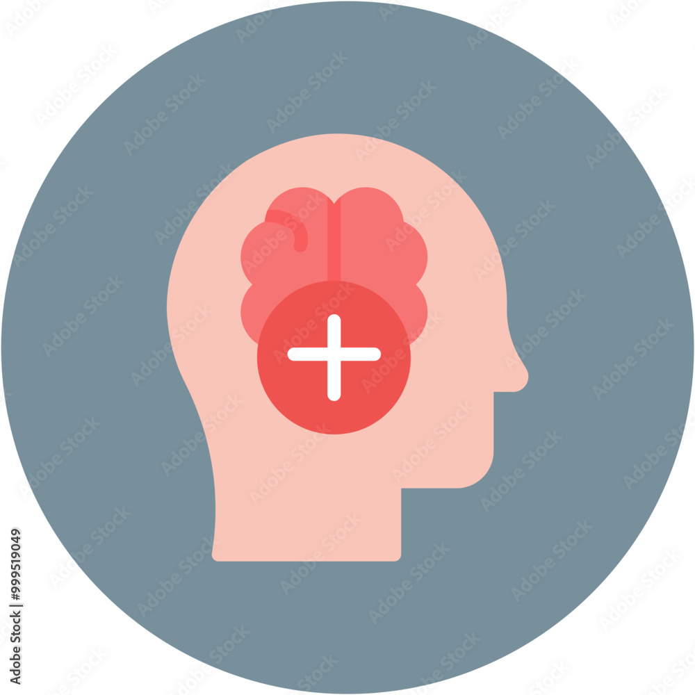 Positive Thoughts icon vector image. Can be used for Psychology.