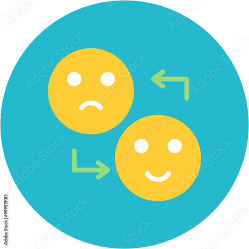 Mood Disorders icon vector image. Can be used for Psychology.