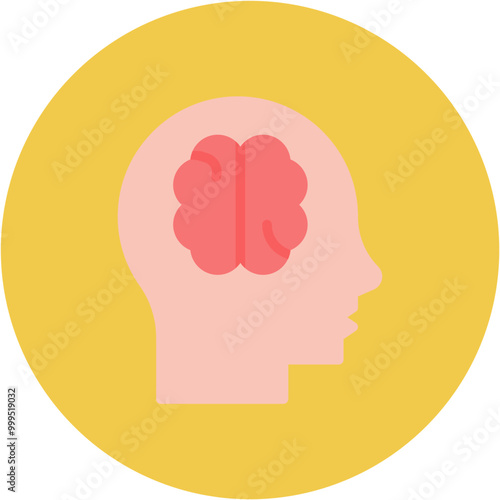Neuropsychology icon vector image. Can be used for Psychology.