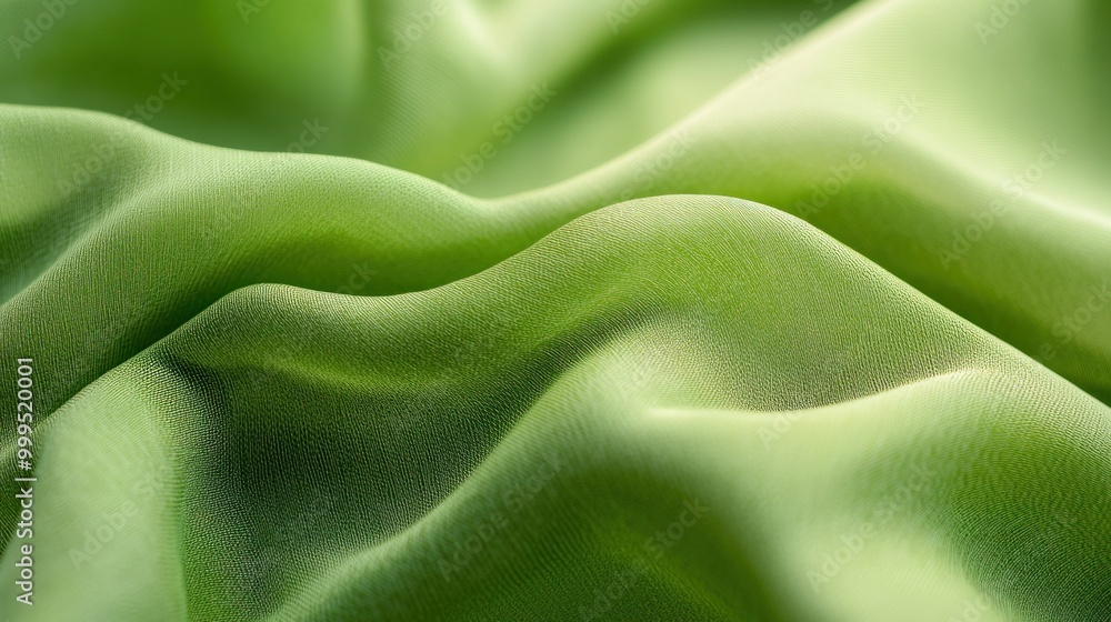 Closeup of Green Fabric Texture Closeup of Green Fabric Texture