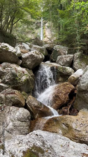 Beri Waterfall (Triglav National Park, Slovenia) - Beri Wasserfall (Triglav-Nationalpark, Slowenien) - Slapova Beri ali slap Beri in soteska Godiče, Poljubinj (Triglavski narodni park, Slovenija) photo