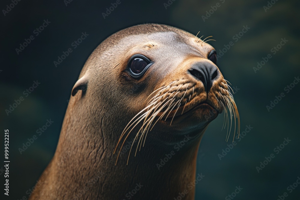 Fototapeta premium Sea Lion Face Close Up