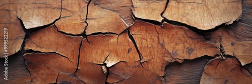 Splintered wood texture, showing sharp, jagged pieces protruding from a broken edge