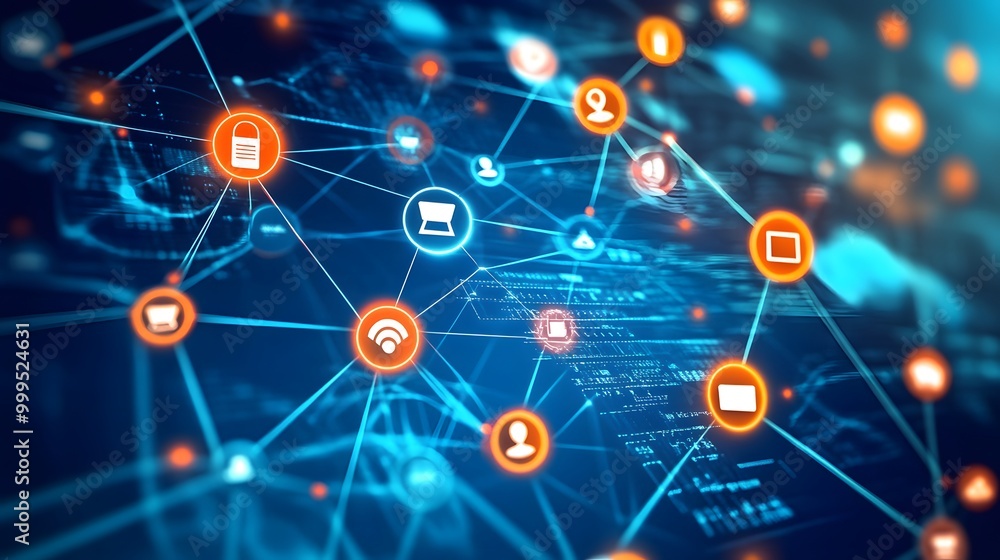 Business connection and social network on blue background. Business connection and social network on blue background.