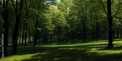 morning in the forest