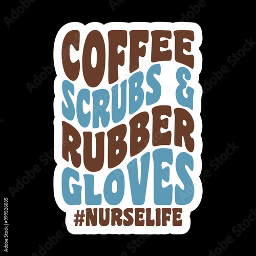 Coffee Scrubs And Rubber Gloves