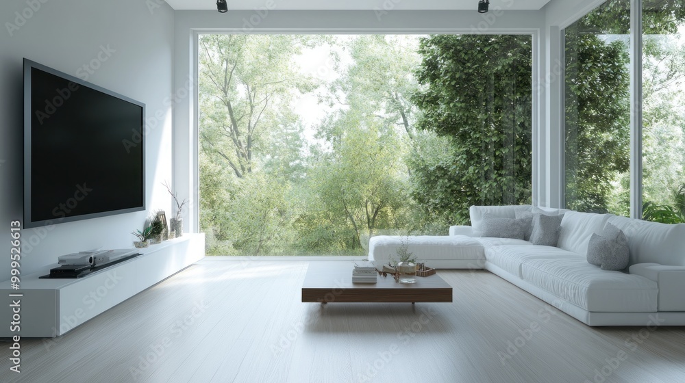 Fototapeta premium Modern Living Room with a View