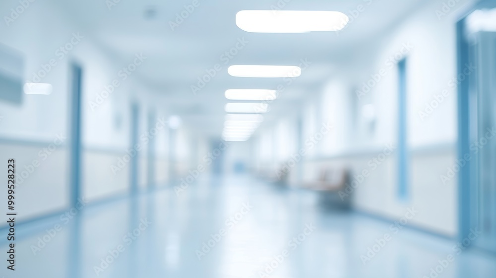 Fototapeta premium Abstract blurred hospital and clinic interior for background