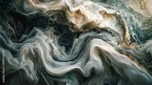 A swirling mix of soft tones and rough textures, representing duality  photo