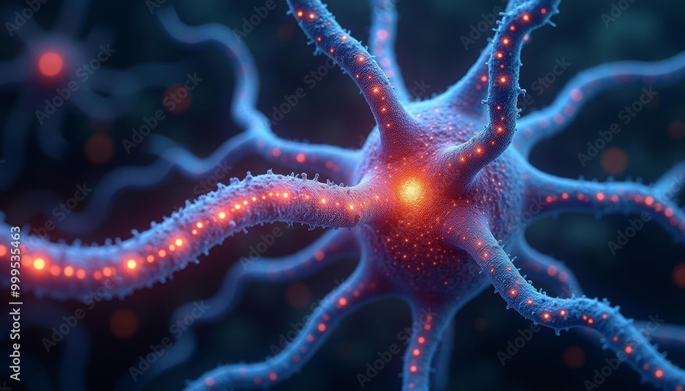 Neural network illuminated in vibrant hues Neural network illuminated in vibrant hues