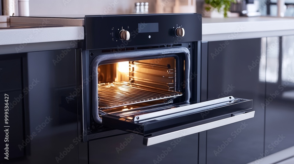 Modern oven in stylish kitchen Modern oven in stylish kitchen