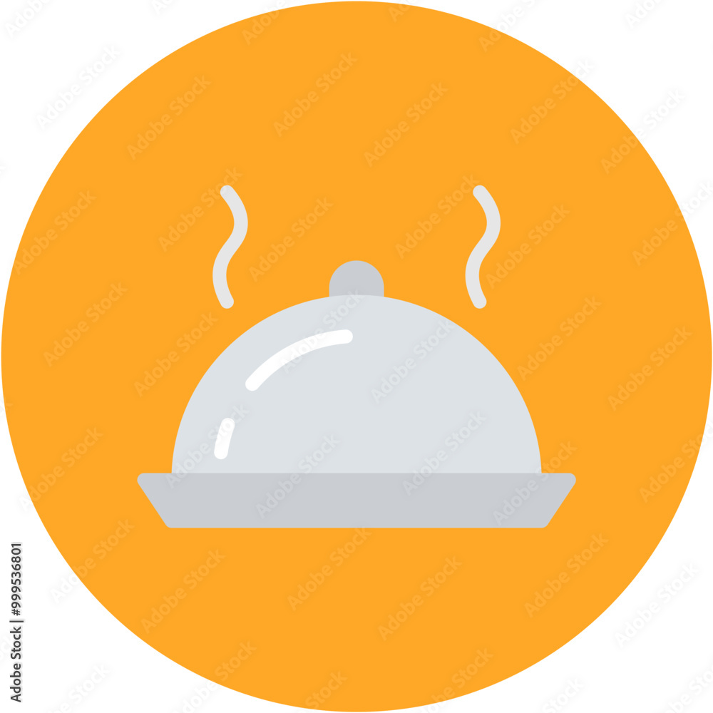 Fototapeta premium Food Tray Line Icon