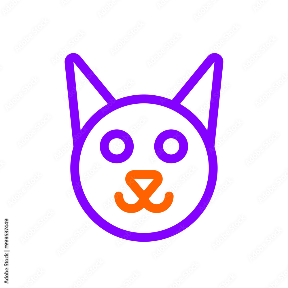 Icon Dual Tone - Horror Cat Icon Dual Tone - Horror Cat