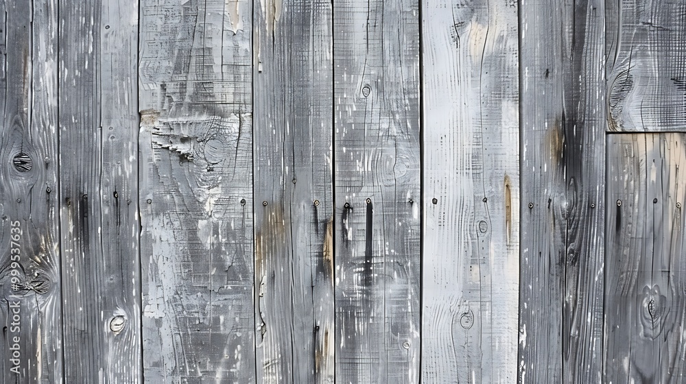 The texture of the gray wood is an attractive and elegant feature