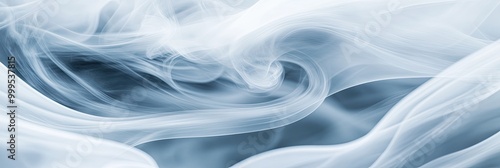 Swirling smoke texture, with delicate, ethereal patterns curling through the air