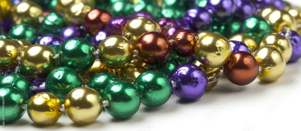 Colorful Shiny Beads, Close-up Colorful Shiny Beads, Close-up