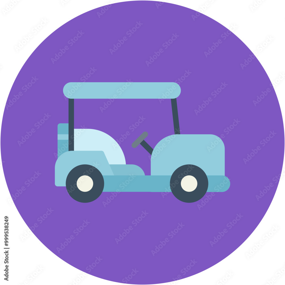 Fototapeta premium Golf Buggy icon vector image. Can be used for Golf.