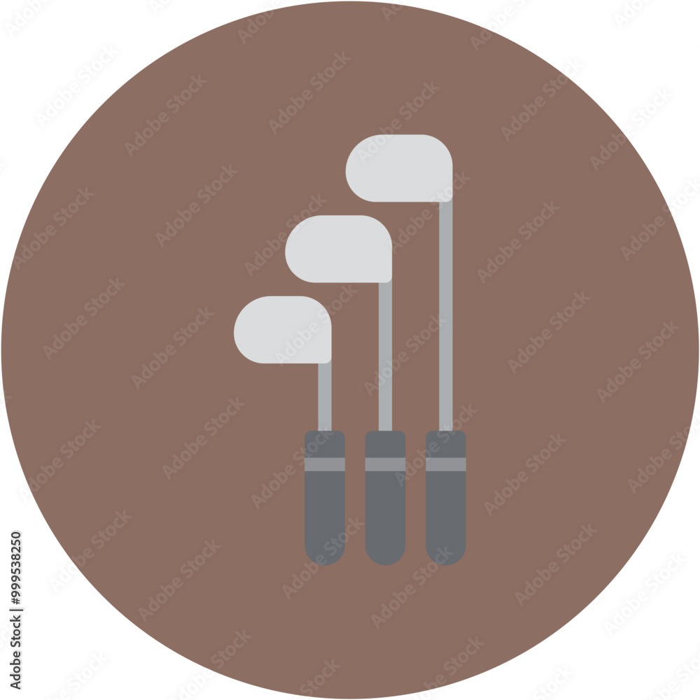 Golf Clubs icon vector image. Can be used for Golf. Golf Clubs icon vector image. Can be used for Golf.