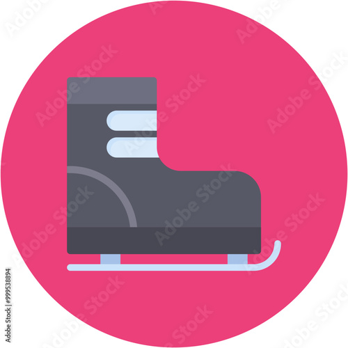 Ski Boots icon vector image. Can be used for Ski Resort.