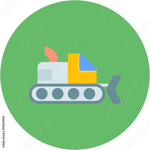 Snowcat icon vector image. Can be used for Ski Resort.