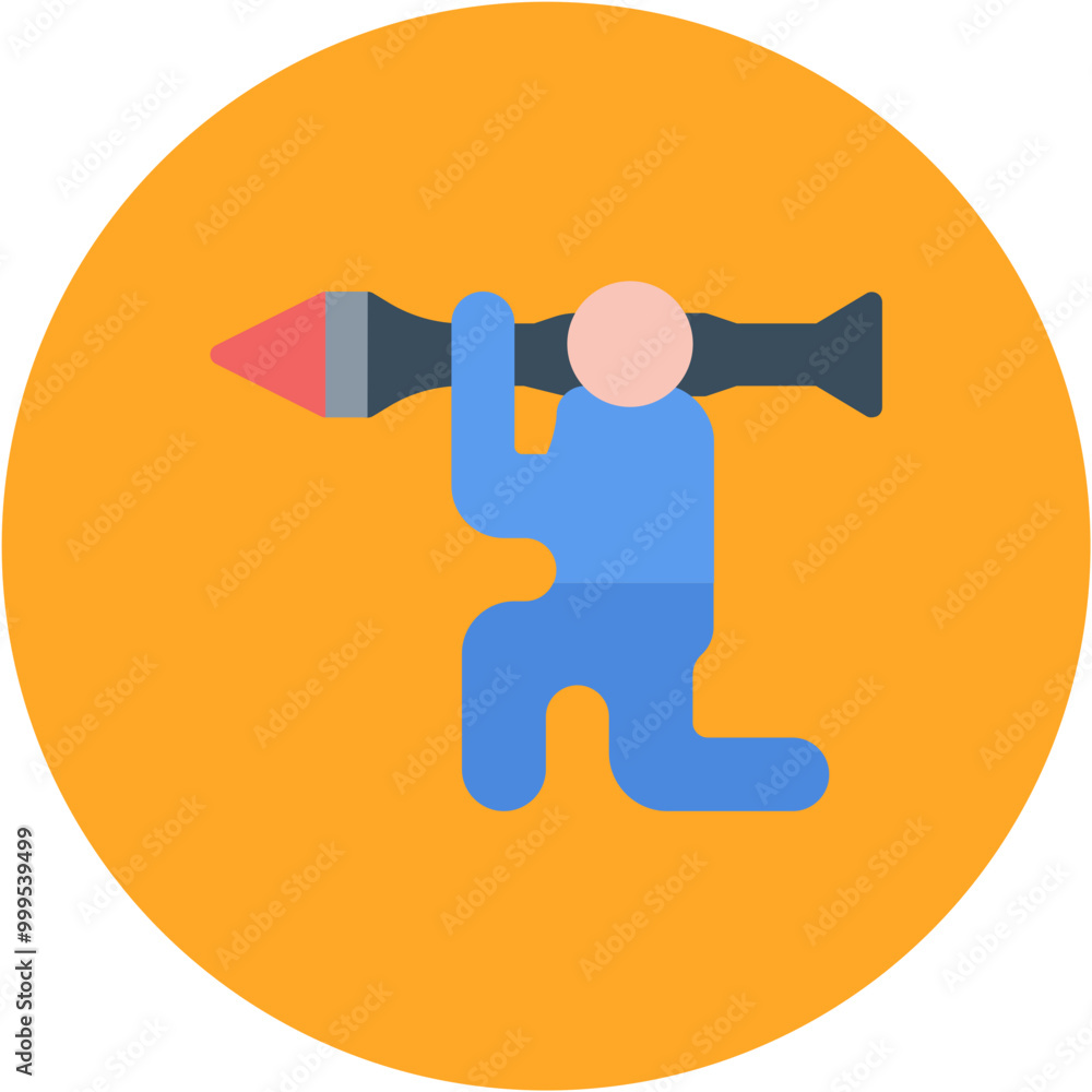 Antitank icon vector image. Can be used for Shooting. Antitank icon vector image. Can be used for Shooting.