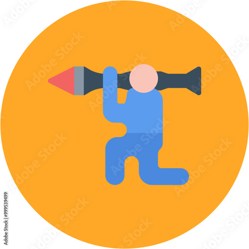 Antitank icon vector image. Can be used for Shooting.