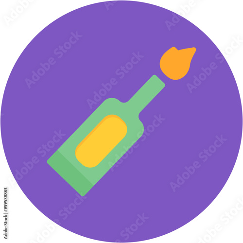 Molotov icon vector image. Can be used for Shooting.