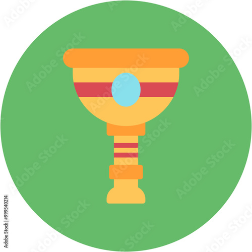 Goblet icon vector image. Can be used for Fairytale.